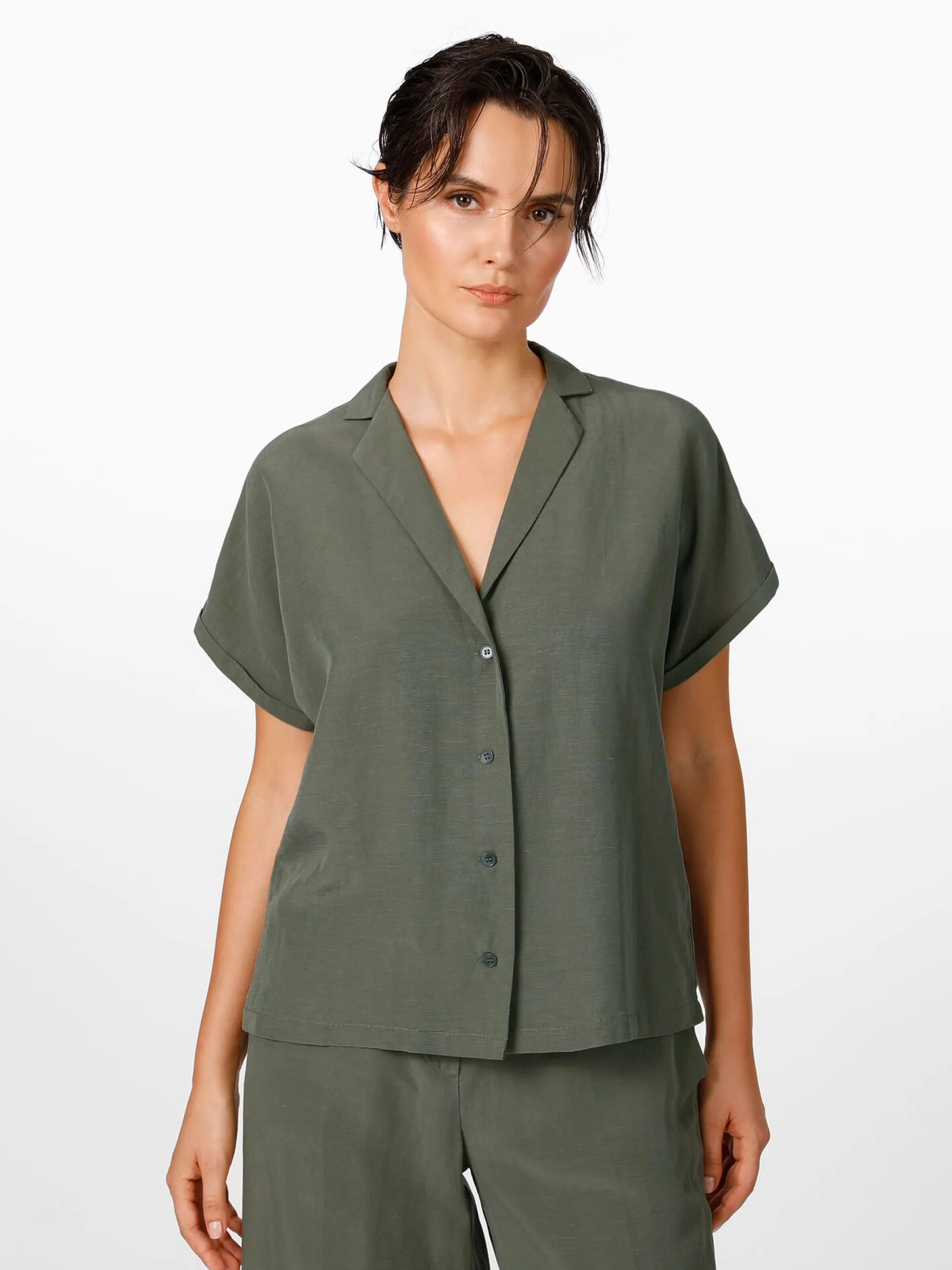 LANIUS Damenbluse Reverskragen Clearance