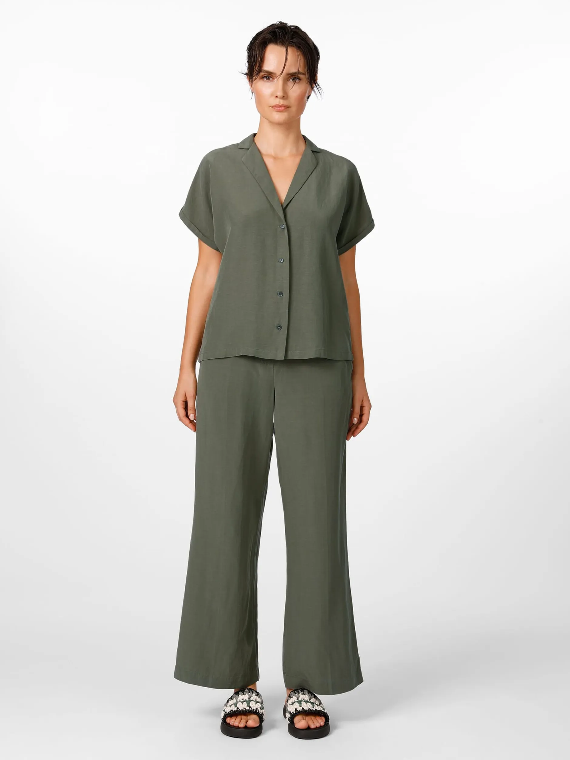 LANIUS Damenbluse Reverskragen Clearance