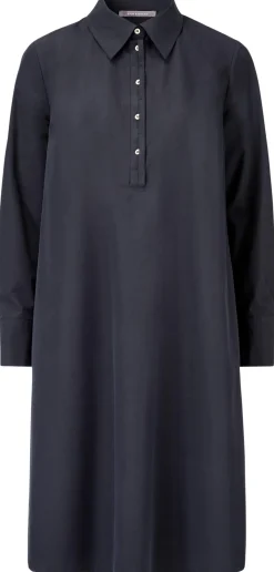 Manufactum Damen-Blusenkleid Schwarz Best