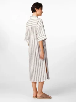 Knowledge Cotton Apparel Damen-Blusenkleid gestreift Online