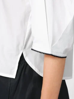 Christiane Strobel Damen-Blusenshirt Naturweiß