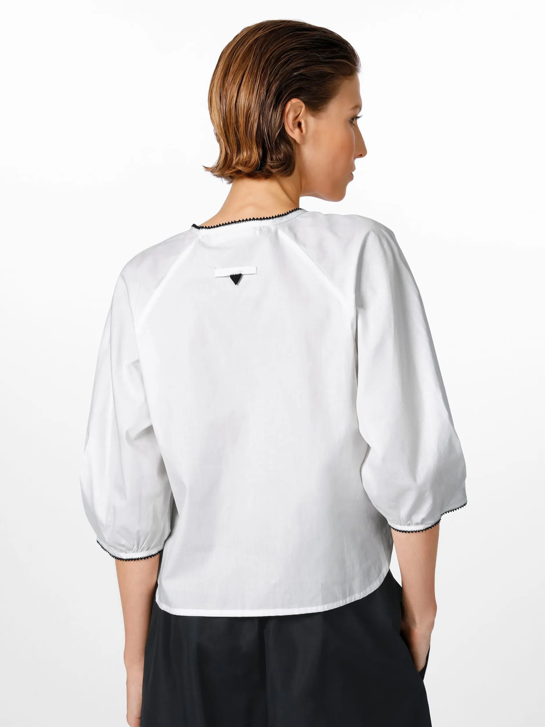 Christiane Strobel Damen-Blusenshirt Naturweiß