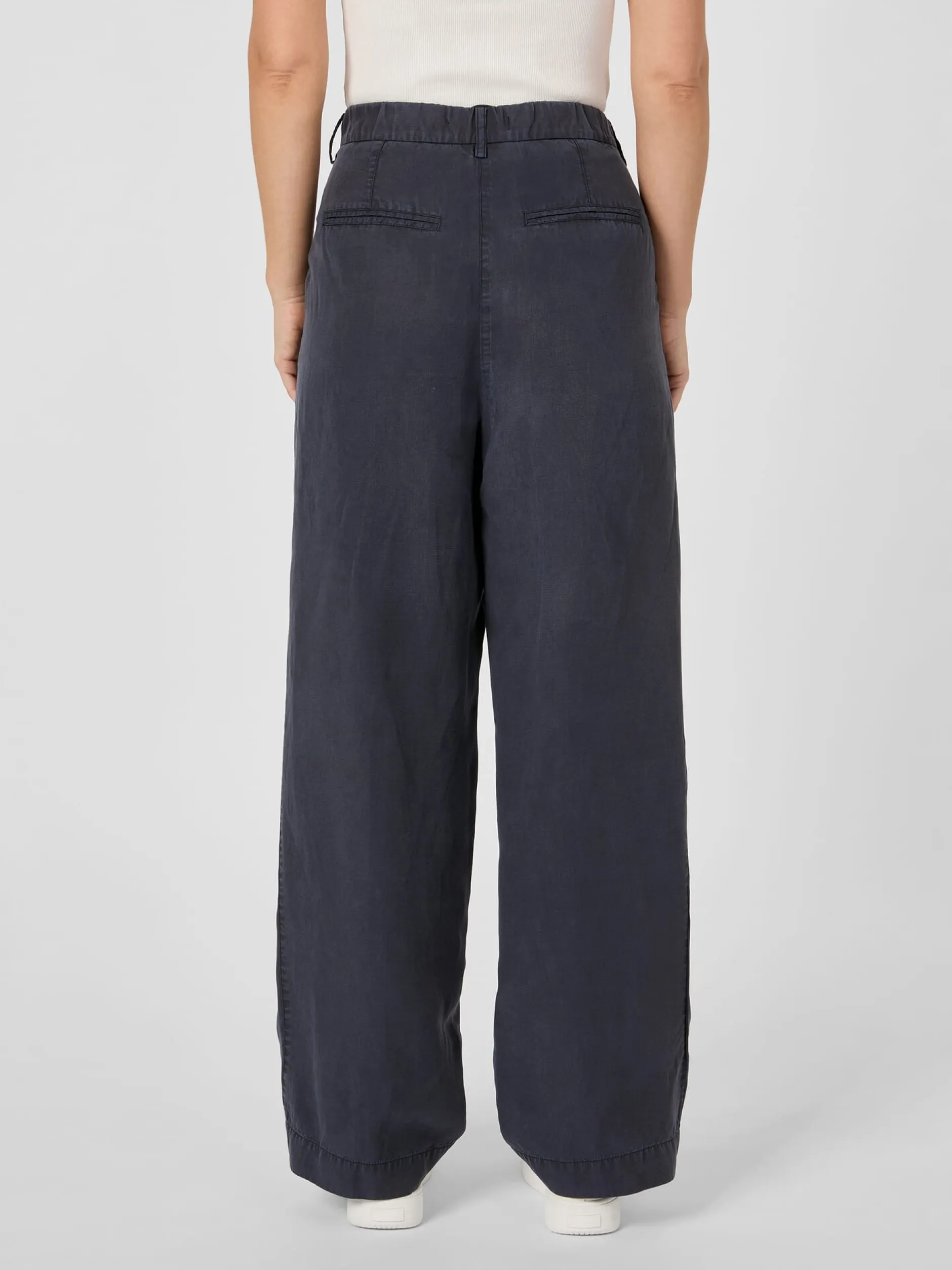 Manufactum Damen-Bundfaltenhose Lyocell Dunkelblau Online