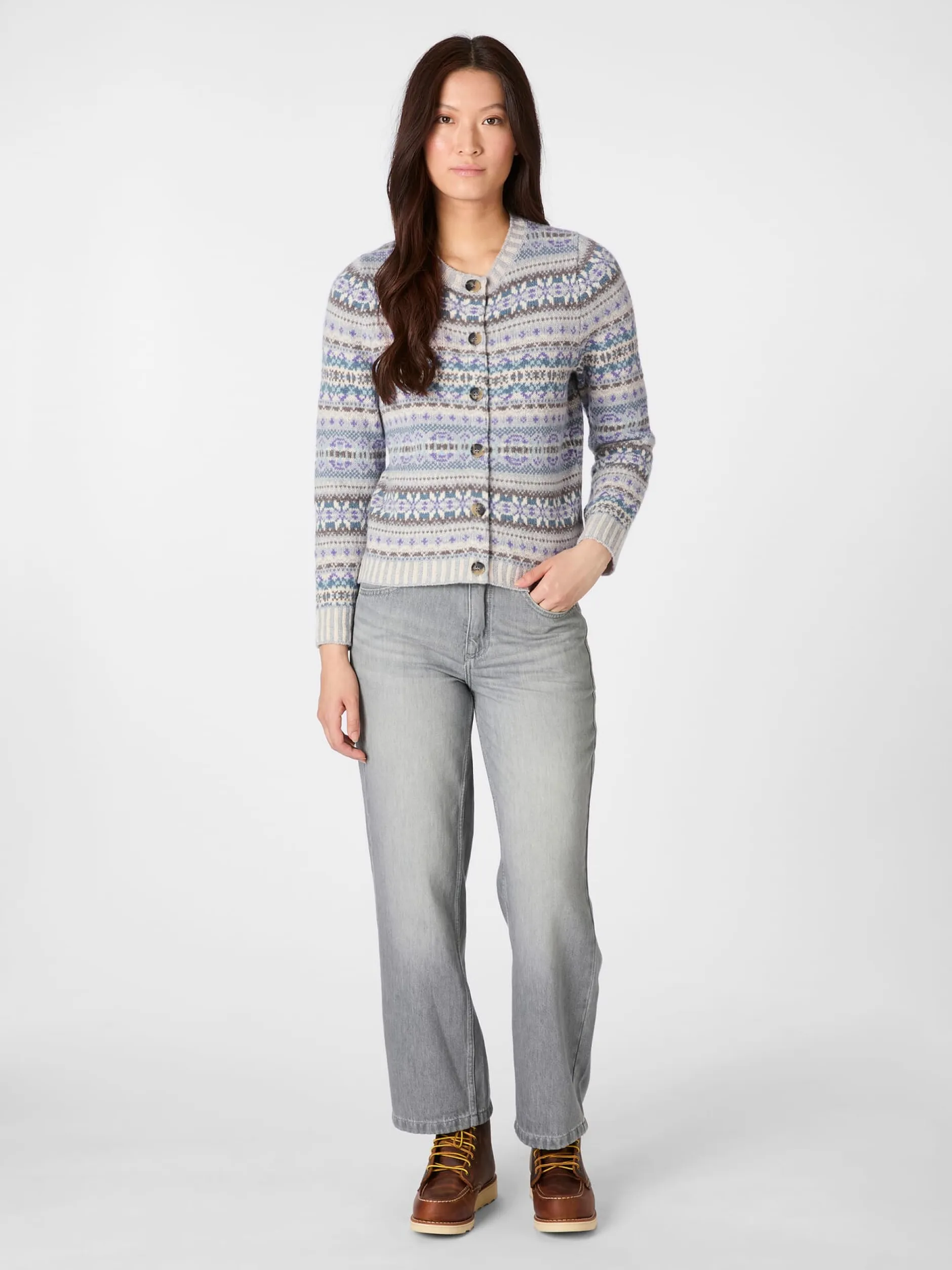 Eribé Damen-Cardigan gemustert Sale