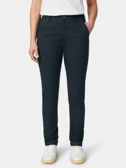 Knowledge Cotton Apparel Damen-Chino Dunkelblau Clearance