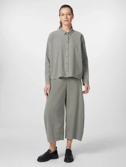 Oska Damen-Cordbluse Hellgrün Sale