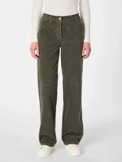 Manufactum Damen-Cordhose weites Bein Oliv