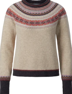 Eribé Damen-Cropped-Pullover Natur