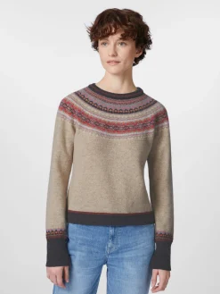 Eribé Damen-Cropped-Pullover Natur