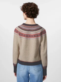 Eribé Damen-Cropped-Pullover Natur