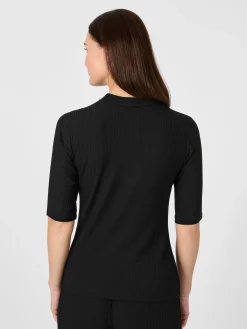 Jan ’n June Damen-Halbarmshirt Lyocell Schwarz Online