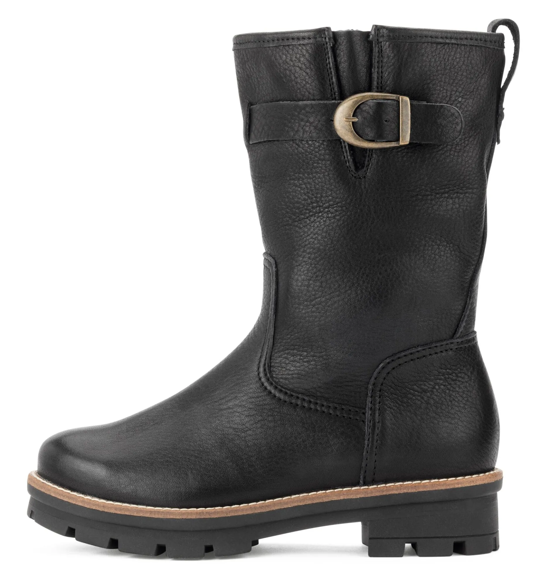 Werner Schuhe Damenhalbstiefel Rindleder gefüttert Schwarz Hot