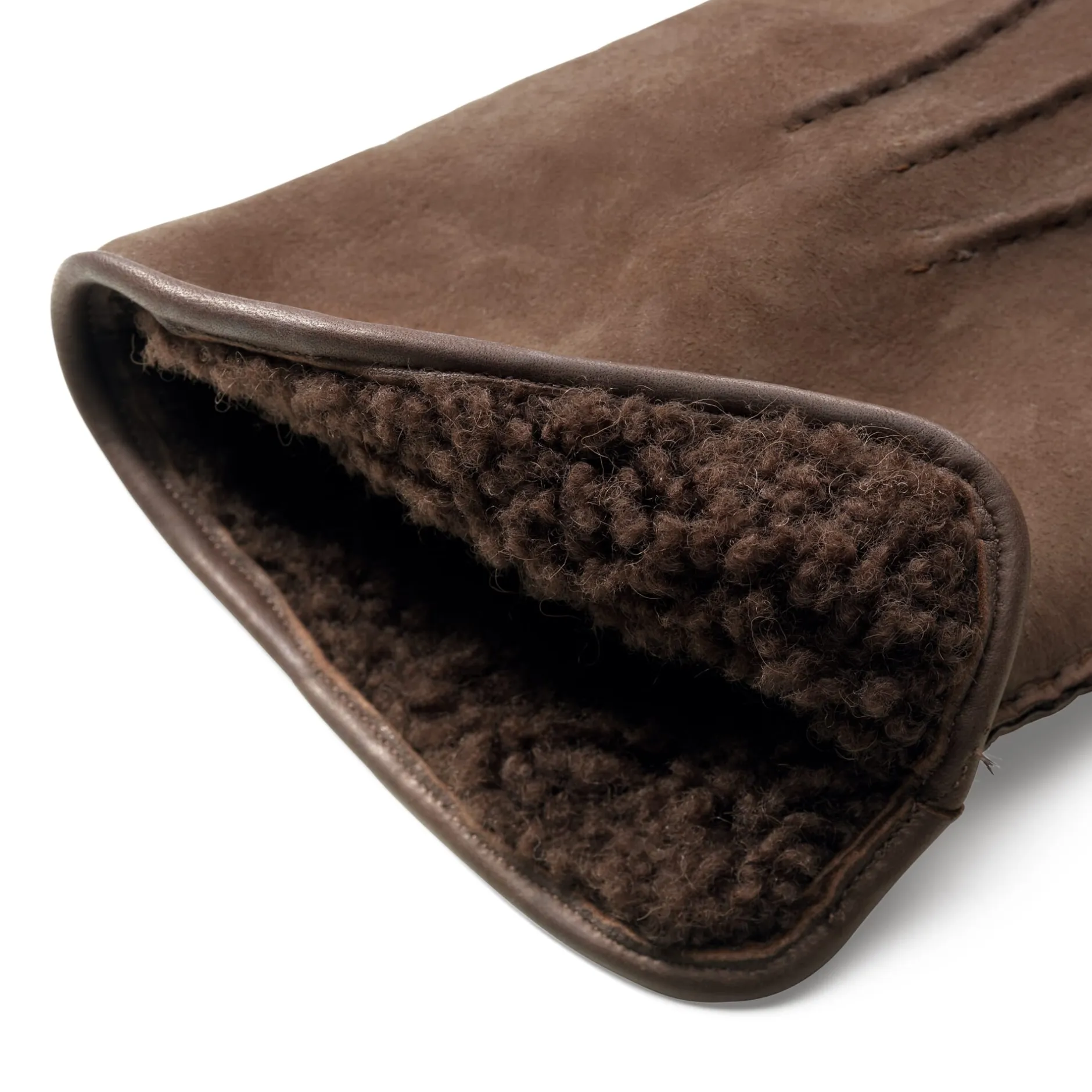 Eska Damenhandschuh Curleylammfell Dunkelbraun Clearance