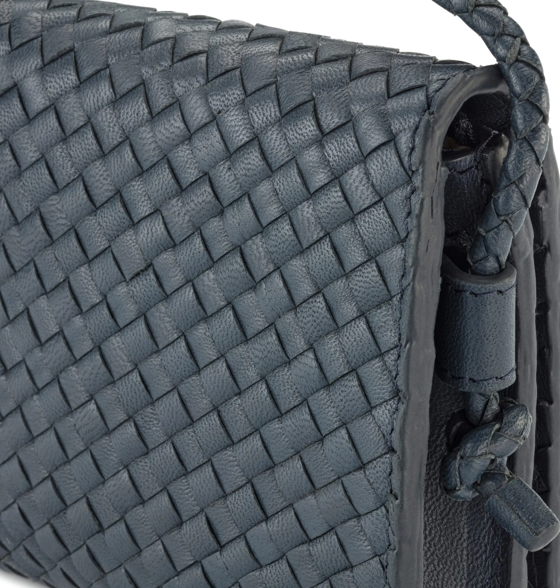 Allan K Damen-Handtasche geflochten, dunkelblau Online