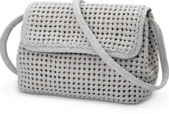 Allan K Damen-Handtasche geknüpft, hellgrau Discount