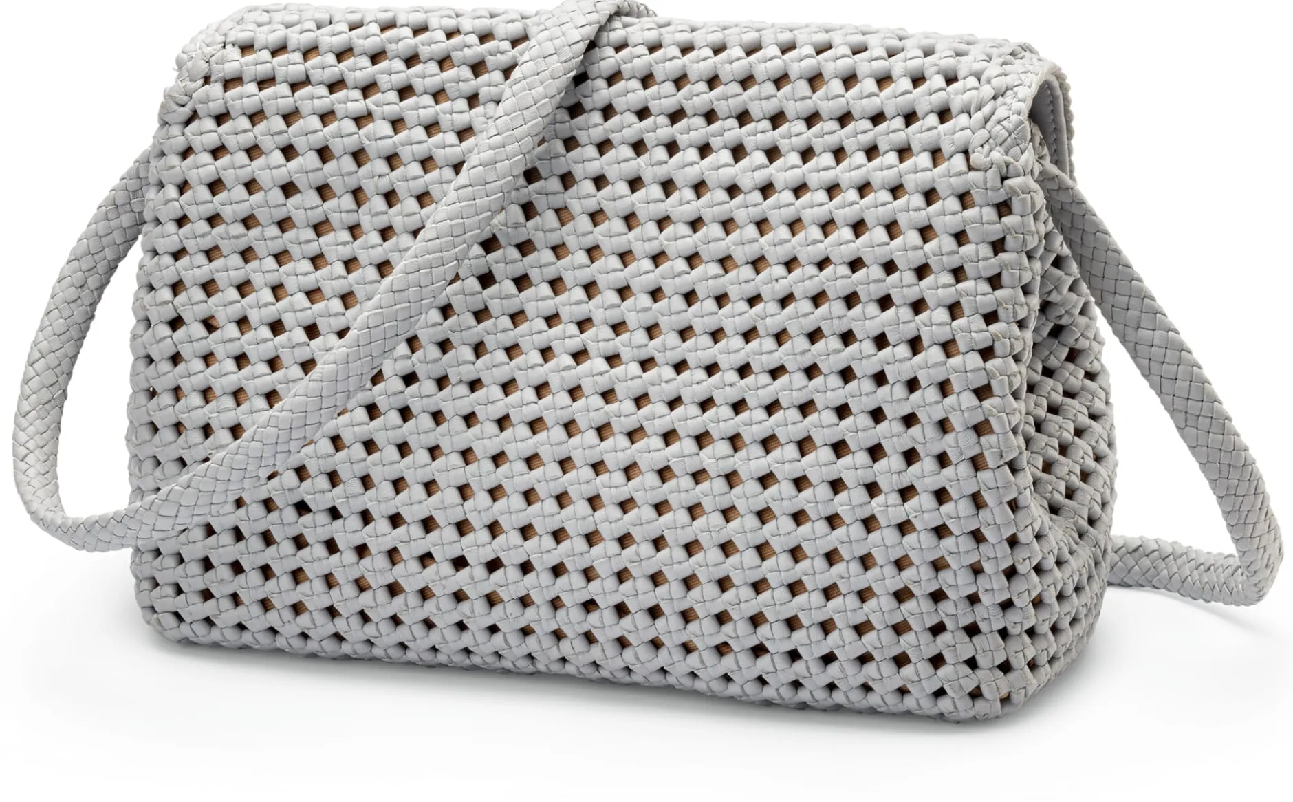 Allan K Damen-Handtasche geknüpft, hellgrau Discount