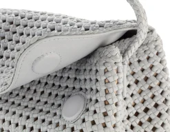 Allan K Damen-Handtasche geknüpft, hellgrau Discount