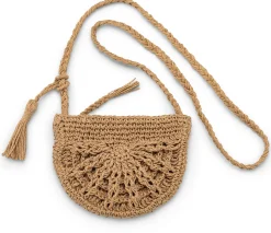 CARE BY ME Damen-Handtasche Raffia, natur Outlet