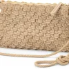 Allan K Damen-Handtasche strukturiert, champagner Hot