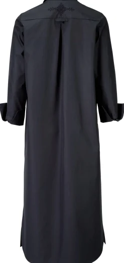 Christiane Strobel Damen-Hemdblusenkleid Blauschwarz New