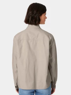 Knowledge Cotton Apparel Damen-Hemdjacke Natur Outlet