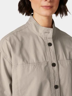 Knowledge Cotton Apparel Damen-Hemdjacke Natur Outlet