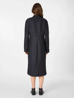 Christiane Strobel Damen-Hemdkleid Dunkelblau Best