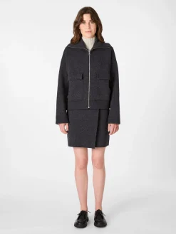 Armedangels Damen-Hüftjacke Anthrazit Clearance