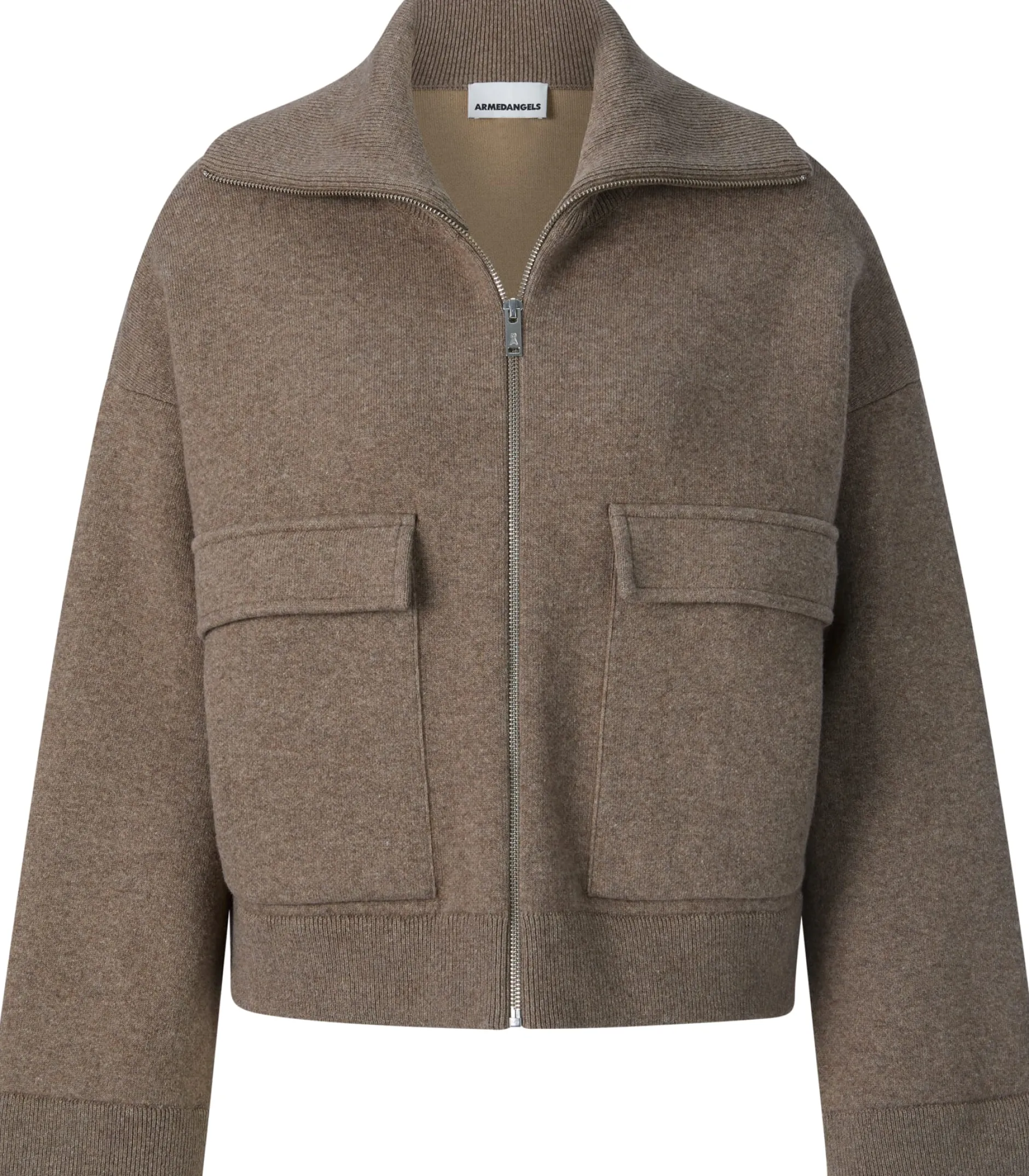 Armedangels Damen-Hüftjacke Braunmelange