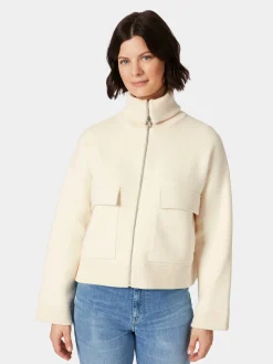 Armedangels Damen-Hüftjacke Naturweiß Hot