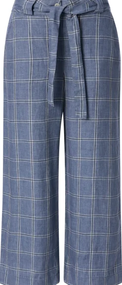 Manufactum Damenhose kariert Hellblau New