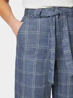 Manufactum Damenhose kariert Hellblau New