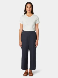 LANIUS Damenhose Popeline Dunkelblau New