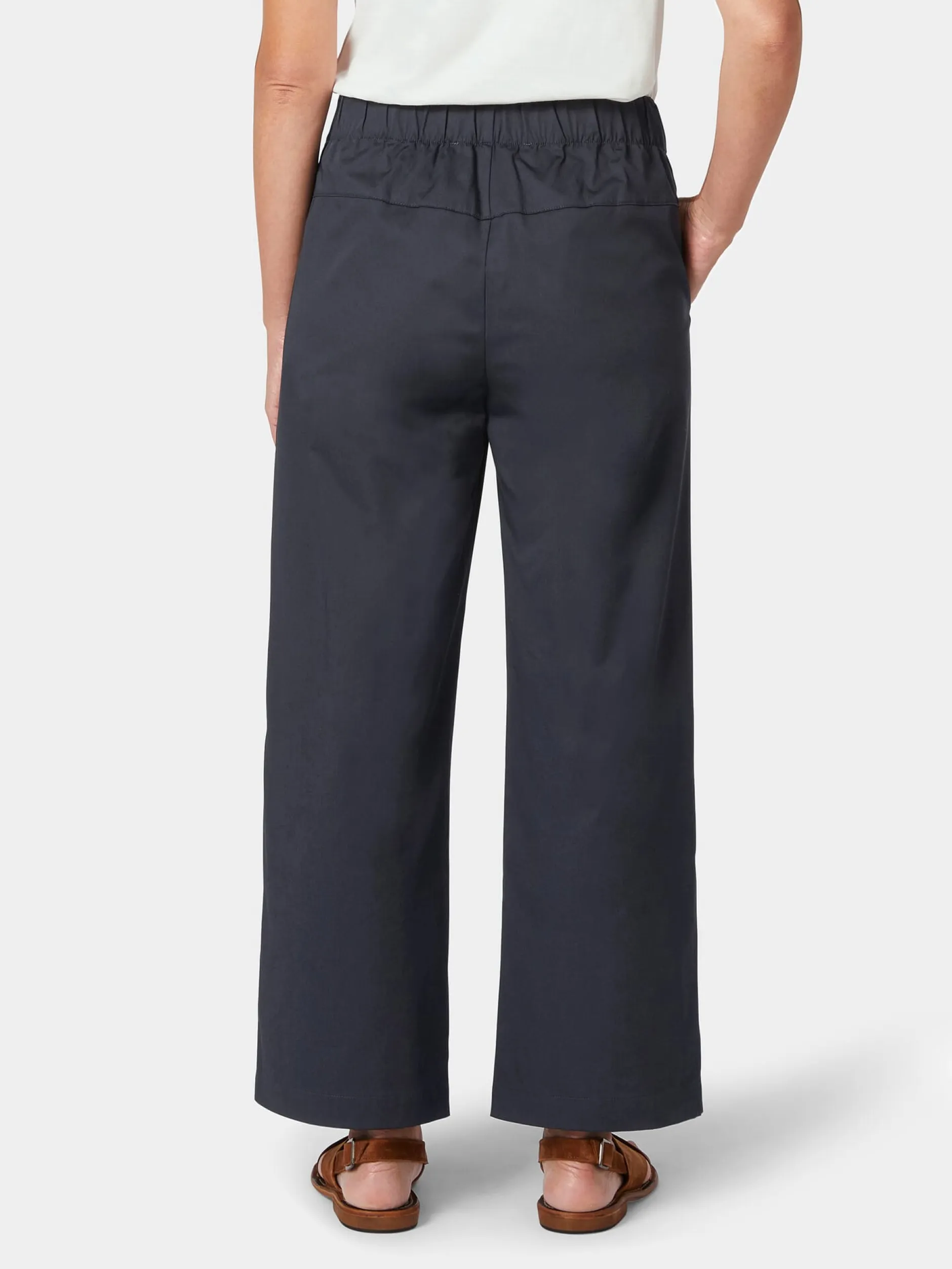 LANIUS Damenhose Popeline Dunkelblau New