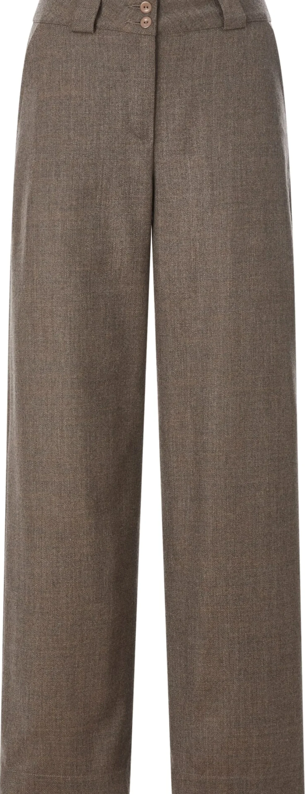 Manufactum Damenhose Schurwolle Braunmelange Clearance