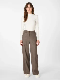 Manufactum Damenhose Schurwolle Braunmelange Clearance