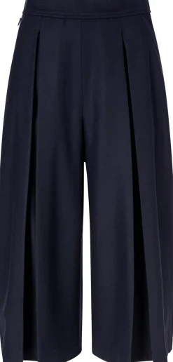 Christiane Strobel Damen-Hosenrock Wolle Dunkelblau Hot