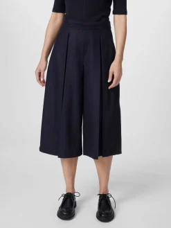 Christiane Strobel Damen-Hosenrock Wolle Dunkelblau Hot