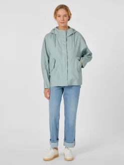 LangerChen Damenjacke Leinen mit Kapuze Sale