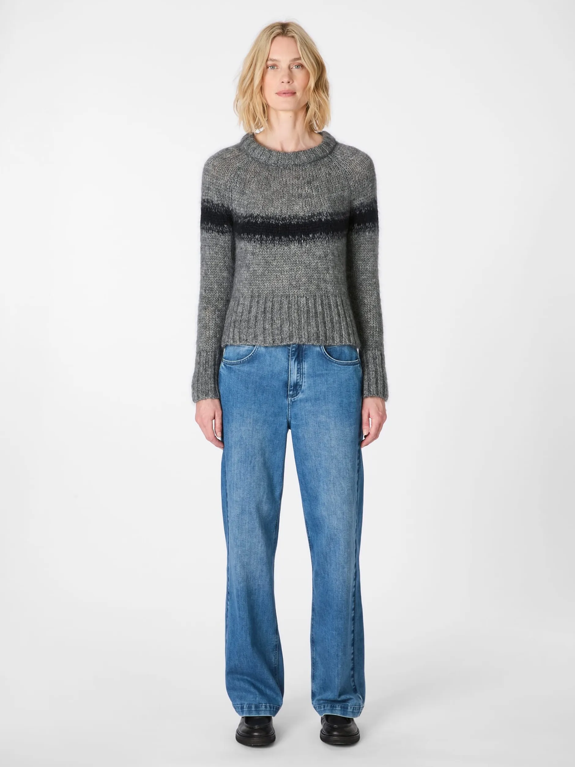 Les Racines du Ciel Damen-Jacquardpullover Discount