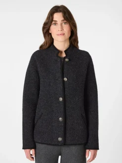 Stapf Damenjanker Wolle Anthrazit