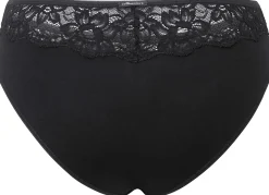 Comazo Damen-Jazzpants mit Spitze Schwarz