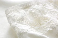 Comazo Damen-Jazzpants mit Spitze Creme