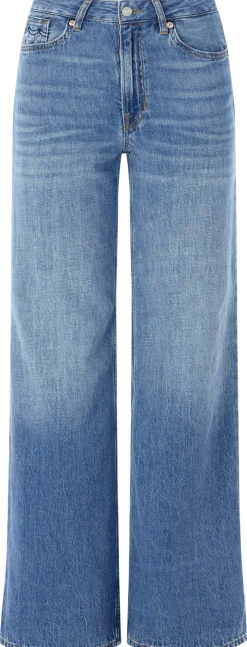 Kings of Indigo Damenjeans Flared Mittelblau Clearance