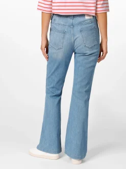 LANIUS Damenjeans Flared Mittelblau Discount