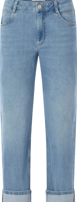 LANIUS Damenjeans mit Aufschlag Hellblau Sale