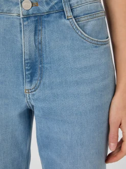 LANIUS Damenjeans mit Aufschlag Hellblau Sale
