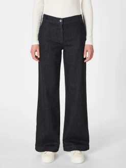 Manufactum Damenjeans mit Wollanteil Denimblau Outlet