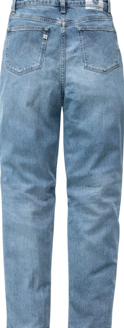 Mud Jeans Damenjeans Tapered Stretch Mittelblau Hot