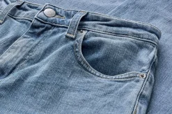 Mud Jeans Damenjeans Tapered Stretch Mittelblau Hot